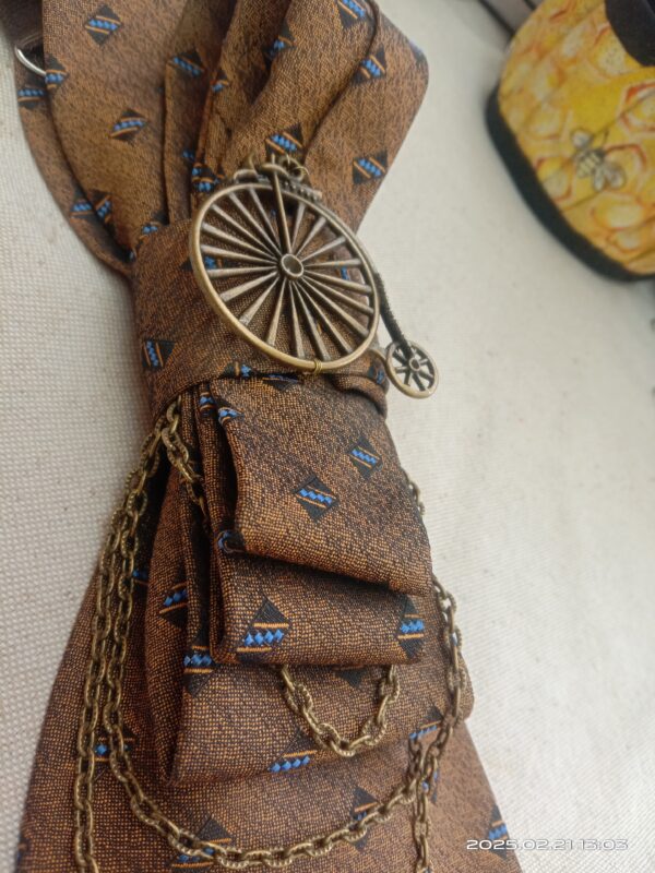 Steampunk Tie Cravat | Recycled Cravat - Image 9