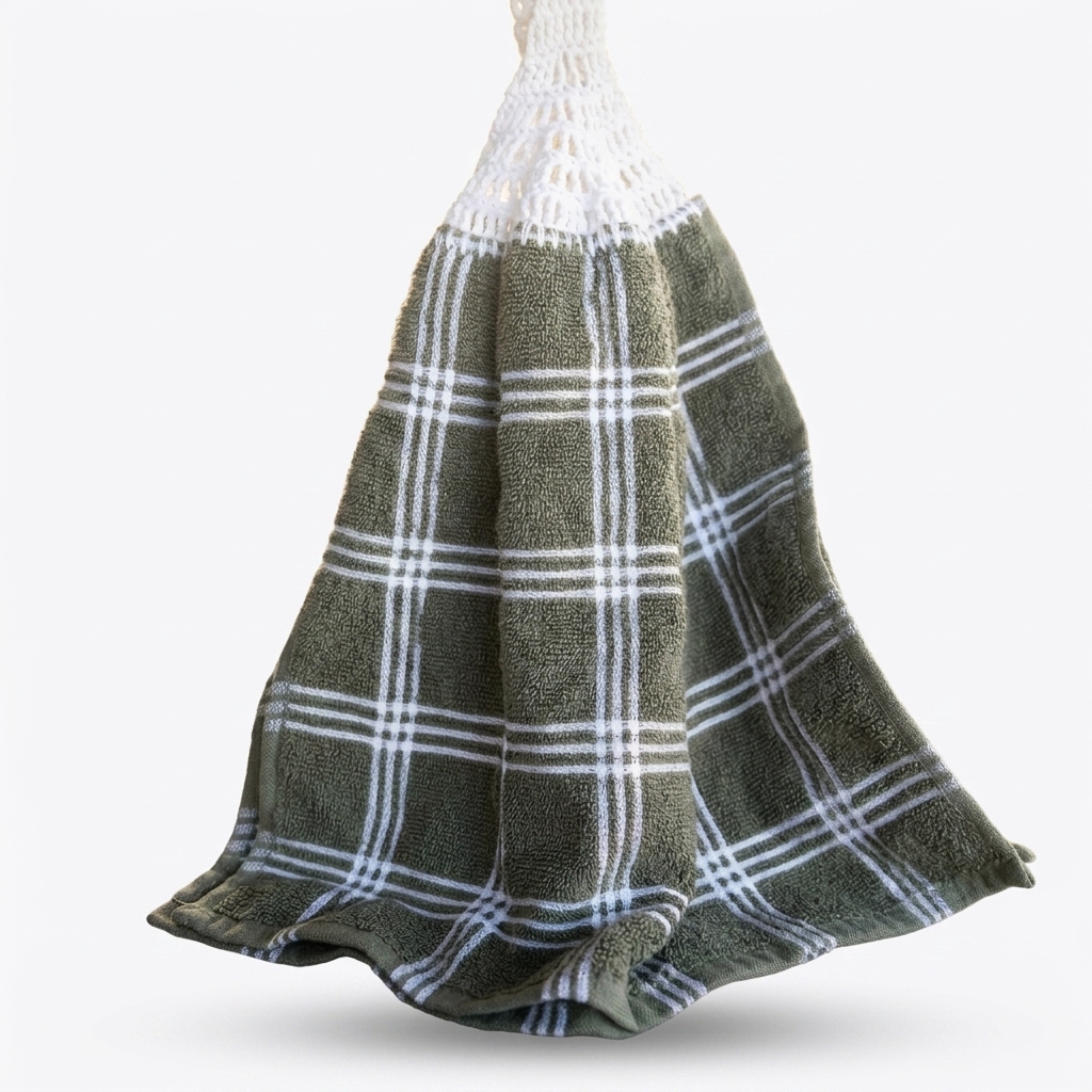 Crochet Top Tea Towel/ Kitchen Hand Towel/Hanging Tea Towel - Image 8