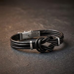The Bond | Friendship Knot Leather Bracelet for Men | Celtic Knot Bracelet | Genuine Leather Bracelet | Gift for Him #2